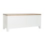 Mobile TV DKD Home Decor Bianco Marrone Acacia Legno di mango 125 x 40 x 50 cm