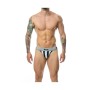 Tanga Mob Eroticwear Bianco Nero XXL