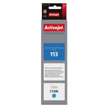 Cartuccia ad Inchiostro Originale Activejet AE-113C Ciano