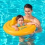 Bestway Galleggiante Gonfiabile 3 Anelli Sedile Bambino 76x76 cm 1 a 2 Anni Giardino, Piscina e Spiaggia 32050