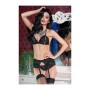 Set di Lingerie Chilirose Nero L 3 Pezzi