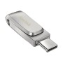 Memoria USB SanDisk Ultra Dual Drive Luxe Argentato Acciaio 256 GB