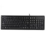 Tastiera A4 Tech KR-92 Nero Monocromatica Inglese QWERTY