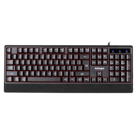 Tastiera Activejet K-3255 Nero Monocromatica QWERTY