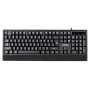 Tastiera Activejet K-3255 Nero Monocromatica QWERTY