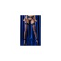 Set di Lingerie Chilirose Azzurro Nero L/XL 4 Pezzi