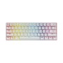 Tastiera Savio Whiteout Bianco Multicolore Inglese QWERTY