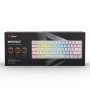 Tastiera Savio Whiteout Bianco Multicolore Inglese QWERTY