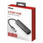 Hub USB 4 Porte Trust Grigio