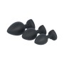 Plug Anale Virgite Nero Silicone Set 3 Pezzi