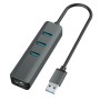 Hub USB Vakoss TC-4502X Grigio