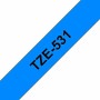 Nastro Laminato per Etichettatrici Brother Tape TZE531 Azzurro 12 mm