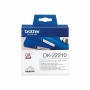 Carta Continua per Stampanti Brother DK22210 29 x 30,48 mm Bianco 29 mm