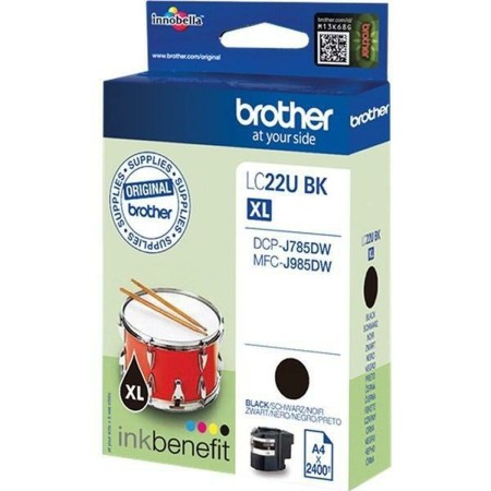 Cartuccia ad Inchiostro Originale Brother LC-22UBK Nero