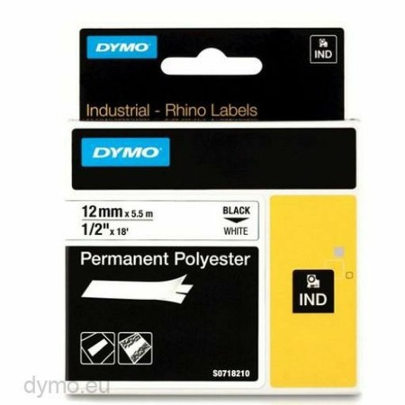 Nastro Laminato per Etichettatrici Dymo 18483 Bianco Multicolore Nero/Bianco