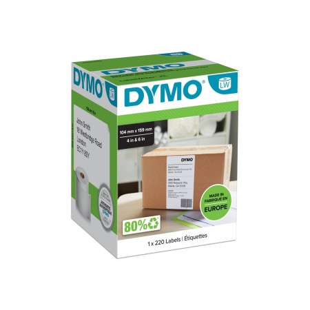 Rotolo di Etichette Dymo S0904980 Bianco Nero/Bianco