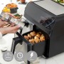 Friggitrice senza Olio InnovaGoods Fryinn Double 8000 Nero Acciaio inossidabile 3400 W 8 L