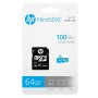 Scheda Di Memoria Micro SD con Adattatore HP HP-MSDCWAU1-64GB 16 GB 64 GB Classe 10 100 Mb/s