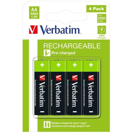 Batterie Ricaricabili Verbatim 49517 2500 mAh 1,2 V