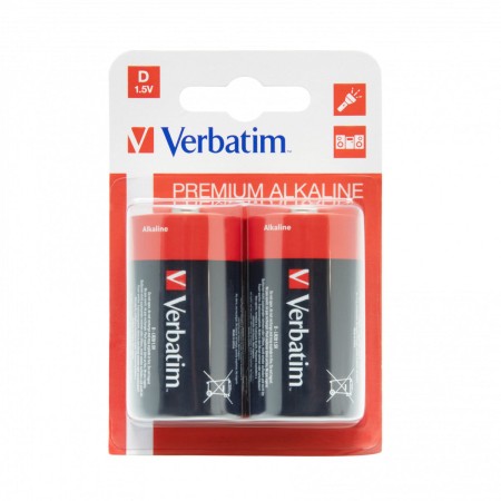 Batterie Verbatim Pilas alcalinas D 1,5 V