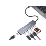 Hub USB Conceptronic 110520207101 Grigio 100 W