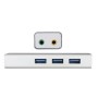 Scheda Audio Esterna approx! APPUSB51HUB USB 3.0 3.5 mm Grigio