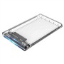 Involucro per Hard Disk CoolBox COO-SCT-2533 2,5" 5 Gbps USB 3.0 Trasparente