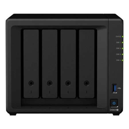 Memorizzazione sulla Rete Synology DS920+ Intel Celeron J4125 19,8 dB Nero