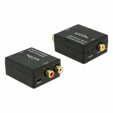 Convertitore Audio DELOCK Toslink - RCA Nero