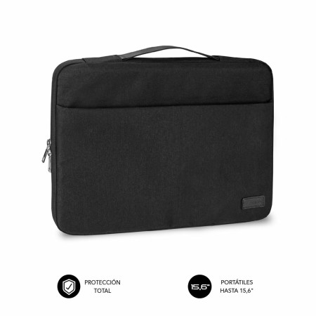 Valigetta per Portatile Subblim Funda Ordenador Elegant Laptop Sleeve 15,6" Black Nero 15,6''