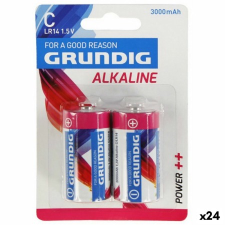 Batterie Alcaline LR14 Grundig Tipo C (24 Unità)