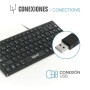 Tastiera iggual Teclado USB compacto TKL Slim TKL-USB negro Nero