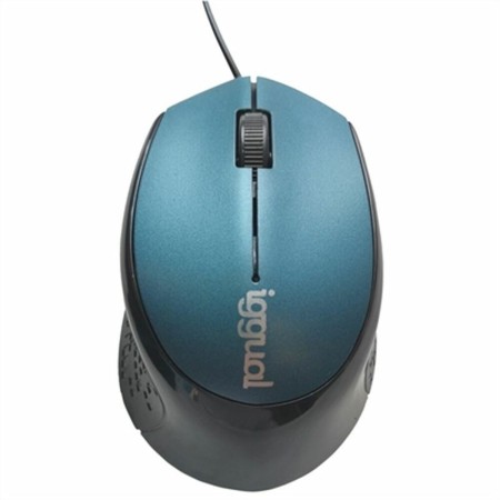 Mouse iggual COM-ERGONOMIC-R 800 dpi Azzurro Nero/Blu