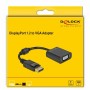 Adattatore DisplayPort con VGA DELOCK 61006 Nero