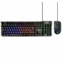 Tastiera e Mouse Ewent PL3201 Nero Multicolore Qwerty in Spagnolo