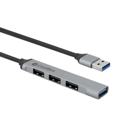 Hub USB CoolBox COO-HUB195 Grigio Argentato