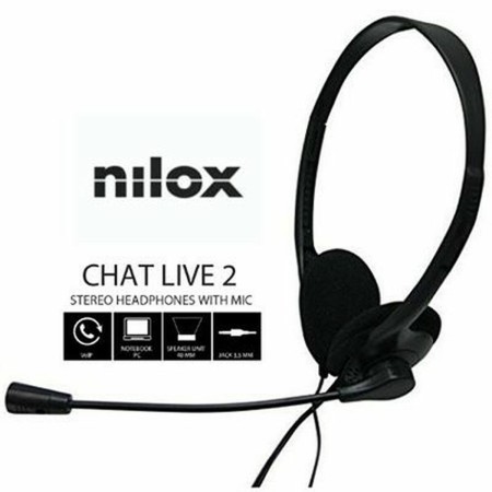 Auricolari con Microfono Nilox NXCM0000004 Nero