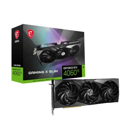 Scheda Grafica MSI GEFORCE RTX 4060 Ti GAMING X SLIM 16G 16 GB RAM NVIDIA Geforce RTX 4060 Ti