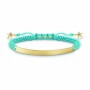 Bracciale Donna Thomas Sabo LBA0060-848-1 Azzurro Argento Dorato