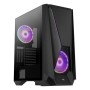 Case computer desktop ATX Aerocool VISORBK LED RGB Nero