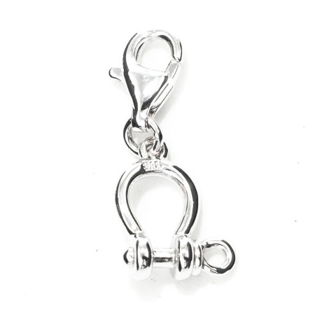 Perlina Donna Xenox CHARM_MOSQUETON Argentato 1 cm