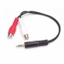 Cavo da Audio Jack a RCA Startech MUMFRCA Nero 0,15 m