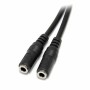 Adattatore Audio Jack Startech MUY1MFFS       Nero 0,2 m