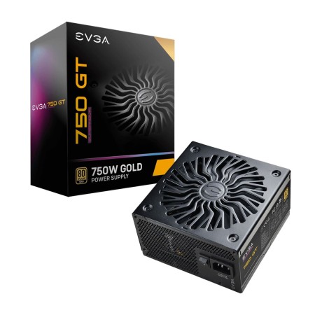 Fonte di Alimentazione Evga SuperNOVA 750 GT 750 W 130 W 80 Plus Gold CE - RoHS Componibile ATX