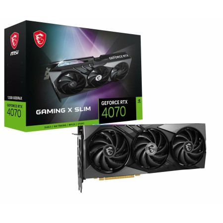 Scheda Grafica MSI GEFORCE RTX 4070 GAMING X SLIM 12G GEFORCE RTX 4070 12 GB RAM 12 GB GDDR6X