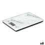 bilancia da cucina 5 kg Marmo Bianco 14 x 2 x 20 cm (6 Unità)