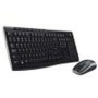 Tastiera e Mouse Wireless Logitech Qwerty Italiano Nero