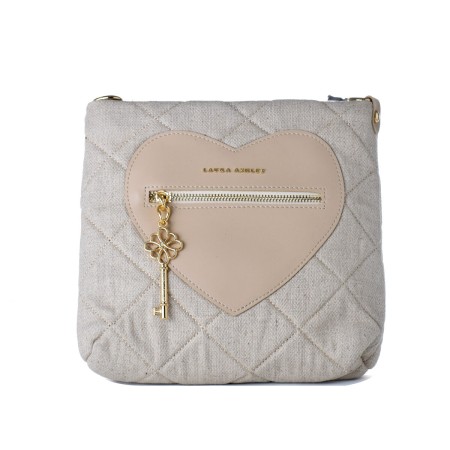 Borsa Donna Laura Ashley DIXIE-CREAM Grigio 24 x 24 x 9 cm