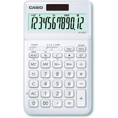 Calcolatrice Casio JW-200SC-WE Bianco Plastica