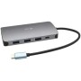 Hub USB i-Tec C31NANOVGA112W Argentato Nero